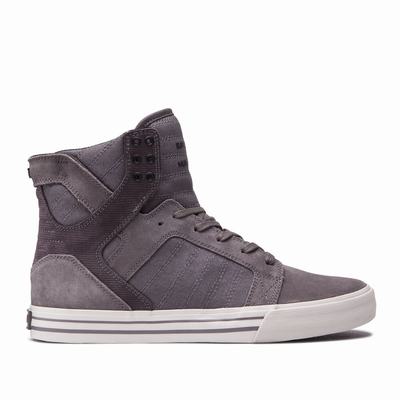 Férfi Supra SKYTOP Magasszárú Cipő HU352618 Szürke/Fehér